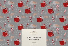 Christmas Patterns Santa Winter Print Digital Paper JPEG Product Image 3