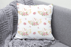 Swan Seamless Pattern, Romantic Digital Paper Product Image 3