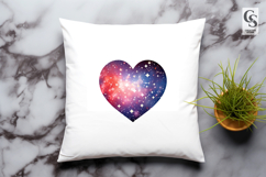 Galaxy Heart Clipart Sublimation PNG Product Image 3