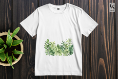 Tropical Leaf Border Clipart Sublimation PNG Product Image 3