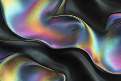 Holographic Black Fabric Texture Iridescent Shiny Abstract Product Image 1
