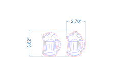 Christmas Toy &amp; Magnet SVG laser cut files for Glowforge Product Image 3