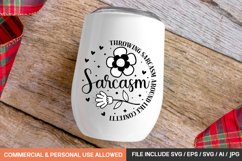 Throwing Sarcasm Around Like Confetti Svg Design Product Image 1