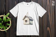 Watercolor Birdhouse Clipart Sublimation PNG Product Image 2