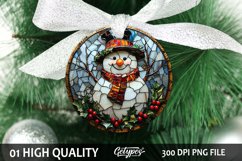 Christmas Snowman Ornament - Christmas Sublimation PNG Product Image 1
