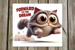 Funny cat | 4 skinny tumbler Sublimation designs, PNG Product Image 3