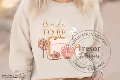 Bride To Be PNG Pink Bridal Shower Clipart Sublimation Product Image 4