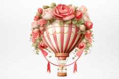 Christmas Hot Air Balloon Sublimation PNG Product Image 3