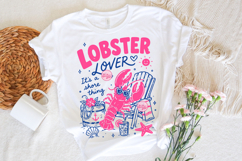 Lobster Lover PNG, Preppy Coastal Summer Sublimation Product Image 3