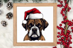 Christmas Peeking Dogs Clipart, Christmas PNG Product Image 4