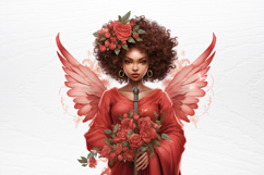 Christmas Angel Sublimation Clipart PNG Product Image 3