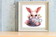 Easter Coffee Cup Sublimation Clipart, Watercolor Clipart Product Image 3