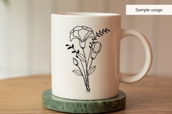 January Birth Flower Bouquet SVG - Carnations Product Image 3
