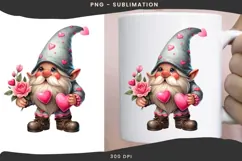 Valentine gnome png design for T-shirts Product Image 3