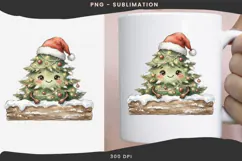 Christmas peeking character png design for T-shirts Product Image 3