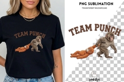 Team Punch Monkey PNG Sublimation | Monkey Graphic Product Image 3
