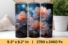 3d Flower Sublimation Tumbler, Tumbler Png Designs Product Image 3