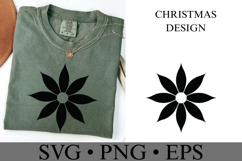 Christmas Flower Svg | Christmas svg | Shirt Svg Product Image 3