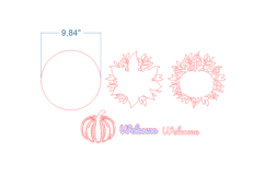 Thanksgiving Welcome SVG laser cut files for Glowforge Product Image 4