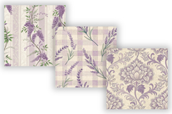 Lavender Toile Digital Paper Pack, Vintage Floral Toile Product Image 3
