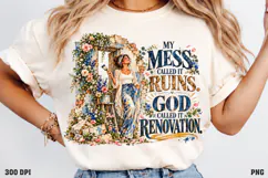 Grace Still Blooms Shirt PNG, Christian Floral Grace Shirt D Product Image 3
