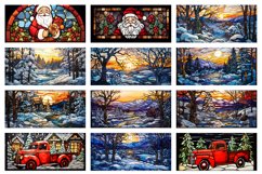 140 Christmas Mug Wrap Bundle, Santa Claus PNG, Winter Mug Product Image 4