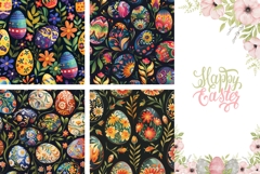 Easter Magnet Sublimation, Floral Print, Easter Eggs Magnet Product Image 3