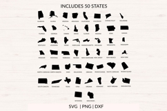 US States Map SVG Bundle Product Image 3