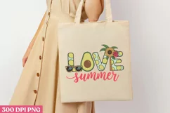 Love Summer PNG, Avocado Sublimation PNG Product Image 1