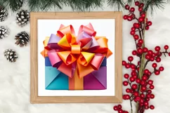 Christmas Origami Style Sublimation, Christmas PNG Product Image 3