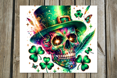 St. Patrick's day skull | 4 tumbler sublimation designs PL Product Image 3