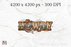 Howdy PNG, Western Cowboy Sublimation Design Product Image 2