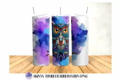 Owl Tumbler Wrap, Sublimation Tumbler Wrap,20 OZ Tumbler Product Image 1