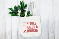 Single taken hungry SVG, Retro Valentine SVG Product Image 3