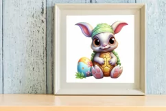 Adorable Animal Bunny Clipart, Watercolor Clipart Product Image 3