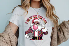 I Do It for the Hos Sublimation PNG ,Retro Santa PNG Product Image 3