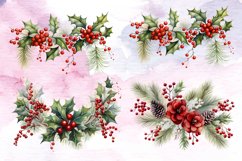 Christmas Garland Sublimation Clipart, Christmas Garland Product Image 4