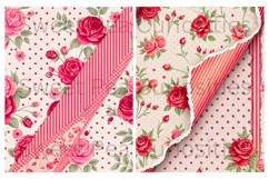 Valentines, Shabby Chic, Papers, Junk Journal Product Image 3