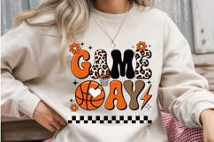 Game Day Basketball Sublimation Design | Leopard Print Game Product Image 2