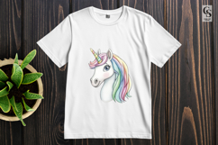 Cute Watercolor Baby Unicorn Clipart Sublimation PNG Product Image 3