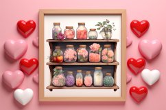 Vintage Valentines Day Flowers Clipart Product Image 3