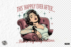 Vintage Funny Bride Sublimation PNG Product Image 1