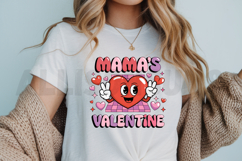 Mamas Valentine Heart Sublimation PNG, Mama Love Sublimation Product Image 3