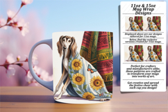 Quirky 11oz Mug Wrap Png Artwork , Cute Dog Product Image 1