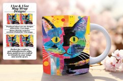 Cat-Inspired Mug Wrap Set: 11oz &amp; 15oz Product Image 1