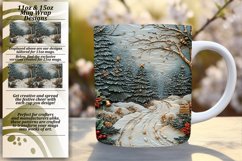 Creative 15oz Png Mug Wrap Template , Christmas Product Image 1