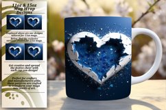 Valentine&#039;s 3D Heart Mug Sleeve Product Image 1