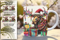 11oz 15oz Christmas Mug Wrap Sublimation Design Product Image 1