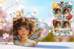 Serene 11oz Mug Wrap Png Design , Fairy Product Image 1