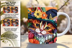 Autumn 3D Halloween Mug Wrap Sublimation 11oz 15oz Product Image 1